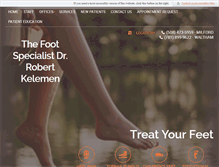 Tablet Screenshot of footdockelemen.com